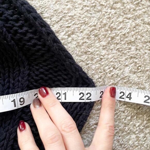 Free People FP Beach Ribbed Knit Black Sweater Maxi Dress Cover Up, Sz XL - Picture 7 of 10